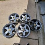 Set of 5 AEV Pintlers Wheels in grey

17x8.5 +10 offset in 5x5 (5x127) bolt pattern. Jeep Wrangler JKU.