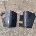 Jeep wrangler 2004-06 unlimited warrior rear corners diamond plate